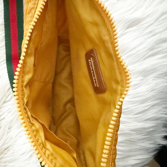 SHIRALEAH x ANTHROPOLOGIE | Ezra Large Crossbody Sling Bag Honey Gold Red Green - Picture 8 of 9